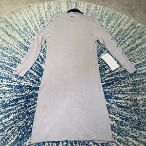 Long Sleeve Gray Dress